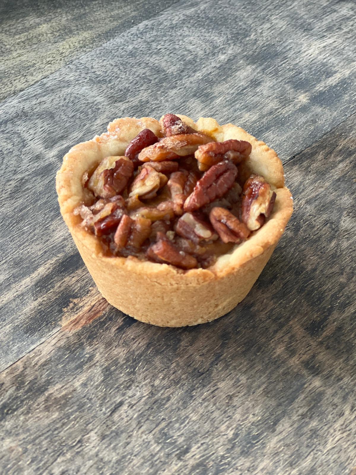 No Sugar Mini Pecan Praline Pumpkin Pie